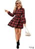 Winter Red Boho Dress